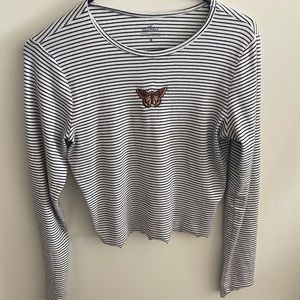 Hollister striped long sleeve top